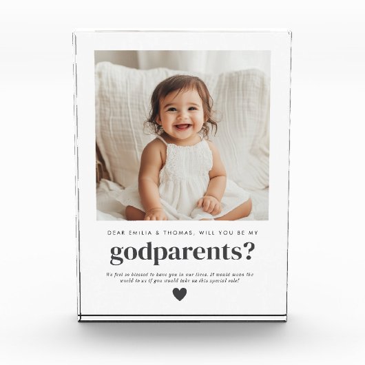 Word jij mijn peetouders fotovoorstel? fotoblokken (Voorkant)