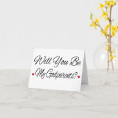 Word jij mijn peetouders fotovoorstel? kaart (Gele Bloem)