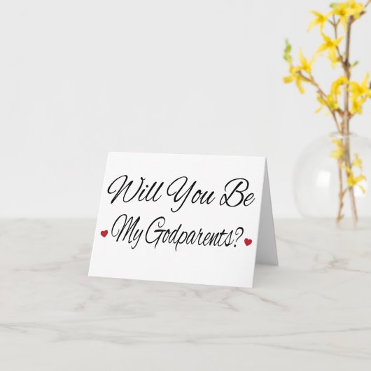 Word jij mijn peetouders fotovoorstel? kaart (Gele Bloem)