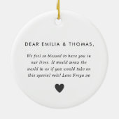 Word jij mijn peetouders fotovoorstel? keramisch ornament (Achterkant)