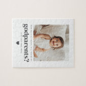 Word jij mijn peetouders fotovoorstel? legpuzzel (Horizontaal)