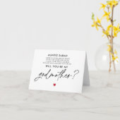 Word jij mijn peettante Kaart? Kaart (Gele Bloem)