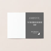 Word jij mijn ringdrager uitnodiging? folie kaarten (Binnen)