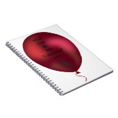 word jij mijn valentijn ballon ? notitieboek (Rechterzijde)