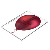 word jij mijn valentijn ballon ? notitieboek (Linkerzijde)