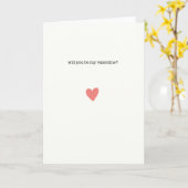 word jij mijn valentijn // blanco wenskaart kaart (Gele Bloem)