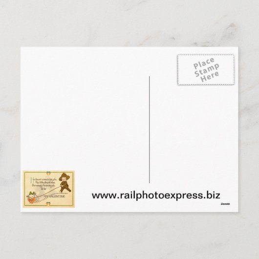 Word jij mijn Valentijn? briefkaart (Achterkant)