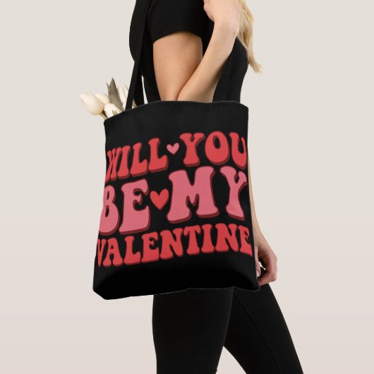 Word jij mijn Valentijn canvas tas? Tote Bag (Dichtbij)