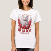 Word jij mijn Valentijn, Cat T-shirt (Voorkant)