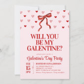 Word jij mijn Valentijn? Galentijnsdag Kaart (Voorkant)