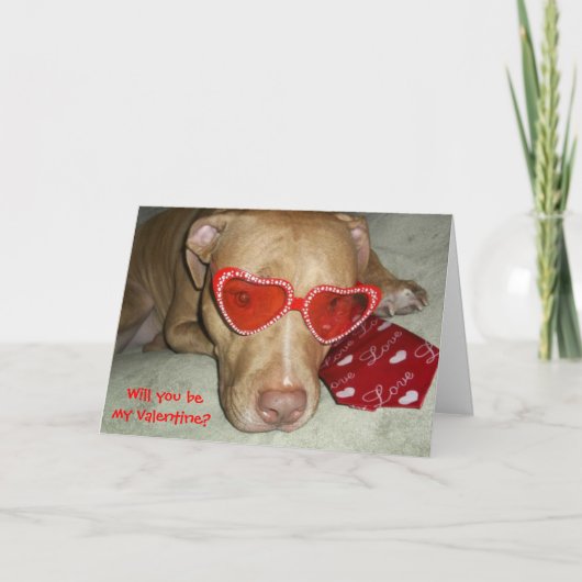 Word jij mijn valentijn kaart? feestdagen kaart (Voorkant)