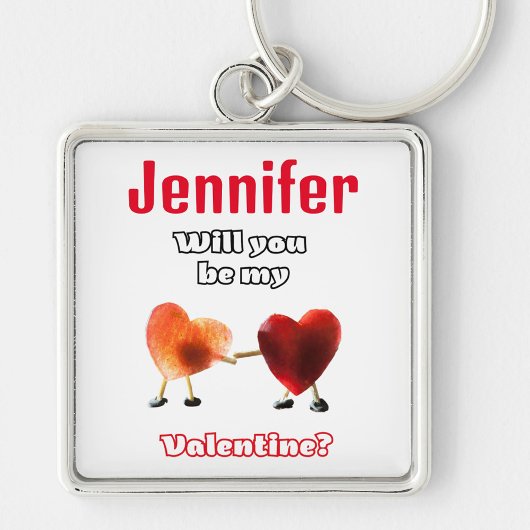 Word jij mijn Valentijn? Sleutelhanger