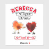 Word jij mijn Valentijn? Sticker (Vel)