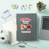 Word jij mijn Valentijn? Sticker (iPad Cover)