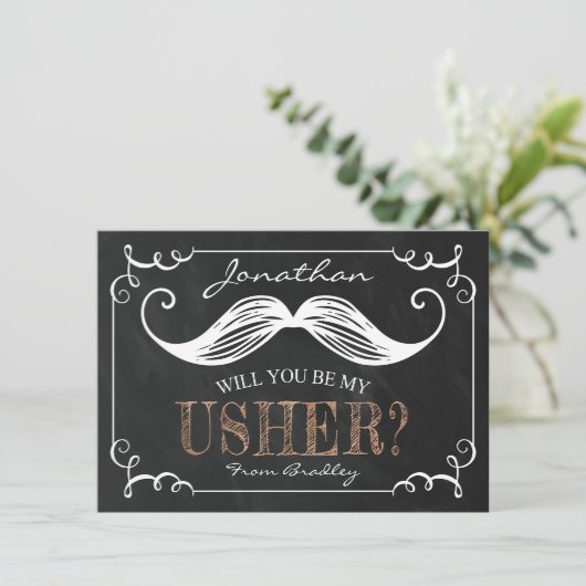  word jij mijn zus. | Usher Kaart (Staand voorkant)