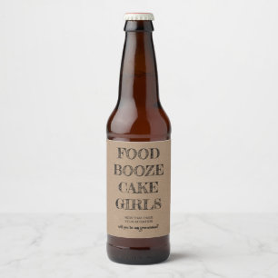 Word jij nu mijn Groomsman? Bier Etiket
