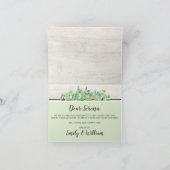 Word jij onze Bloemenmeisje? Rustiek hout botanisc Kaart (Binnen)