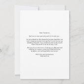 Word jij onze Officiant Minimal Photo Modern? Kaart (Achterkant)