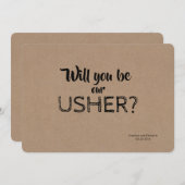 Word jij onze Usher Proposal Kaart? Kaart (Voorkant / Achterkant)