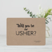 Word jij onze Usher Proposal Kaart? Kaart (Staand voorkant)