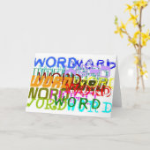 Word Kaart (Gele Bloem)