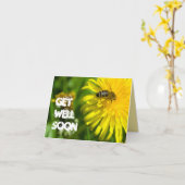 Word Kaart van de Nota van de Foto van de Bloem (Gele Bloem)