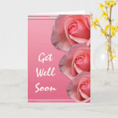 Word Kaart van de Rozen van Wensen goed de Roze (Gele Bloem)