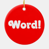 Word! Keramisch Ornament (Achterkant)