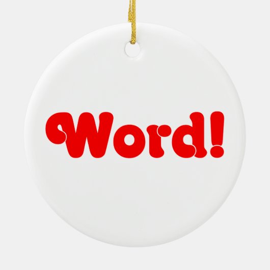 Word! Keramisch Ornament (Achterkant)