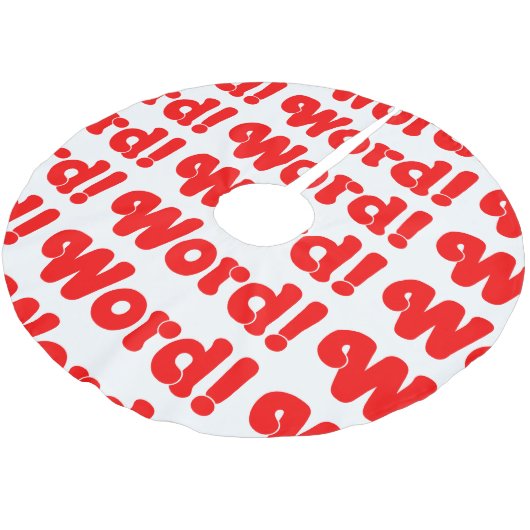 Word! Kerstboom Rok (Gekanteld)