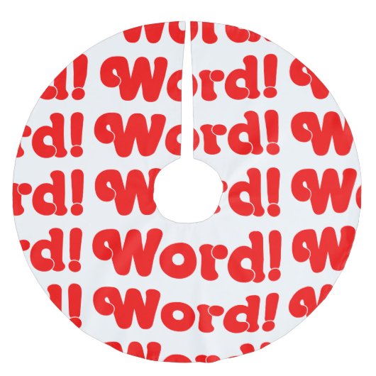 Word! Kerstboom Rok (Voorkant)