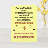 Word klaar voor HALLOWEEN Kaart (Gele Bloem)