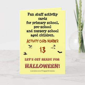 Word klaar voor HALLOWEEN Kaart