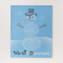 Word(l)d Snowman Puzzel