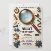 Word lid van Clue Spy Escape Room 7th Birthday Uit Kaart (Voorkant)