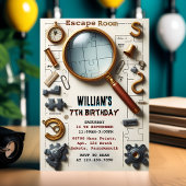 Word lid van Clue Spy Escape Room 7th Birthday Uit Kaart