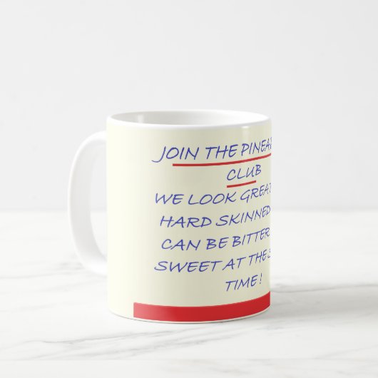 WORD LID VAN DE CLUB LEUKE BERICHT BLAUW EN ROOD KOFFIEMOK (Voorkant links)