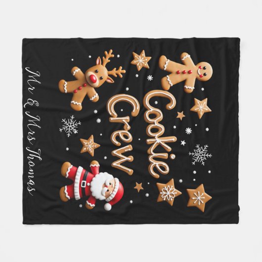 Word lid van de Cookie Crew Your Ultimate Christma Fleece Deken (Voorkant (Horizontaal))