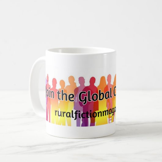 Word lid van de Global Community Coffee mok #1 (Voorkant links)