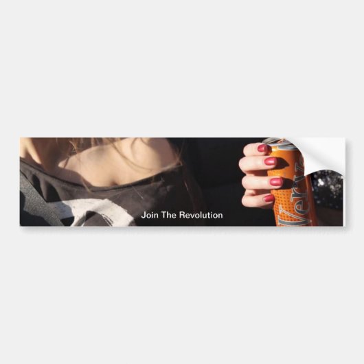 Word lid van de revolutie Bumpersticker Verve met  (Voorkant)