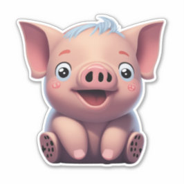 Word lid van de Sticker Revolution met Pig Sticker