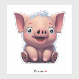 Word lid van de Sticker Revolution met Pig Sticker