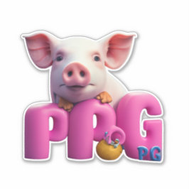 Word lid van de Sticker Revolution met Pig Sticker