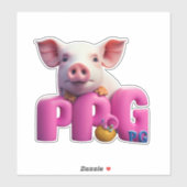 Word lid van de Sticker Revolution met Pig Sticker (Vel)