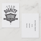 Word lid van de Waardigheid van het Team - Geen he Visitekaartje (Voorkant / Achterkant)
