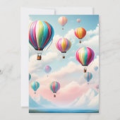 Word lid van het gezamenlijke beer Hot Air Balloon Kaart (Achterkant)