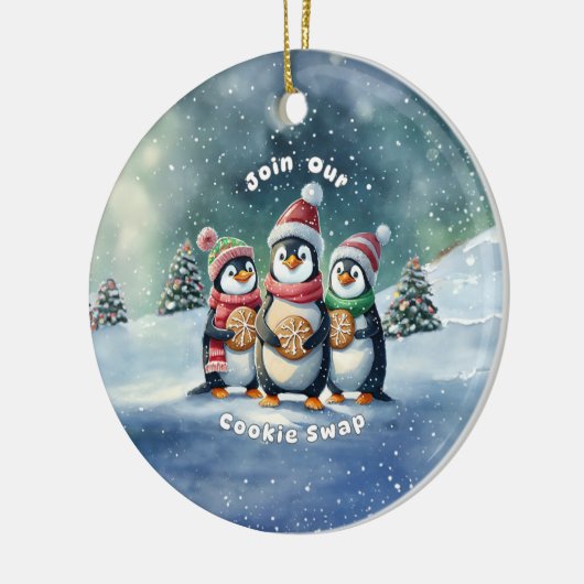Word lid van onze Christmas Cookie Swap Keramisch Ornament (Links)