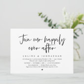 Word lid van onze Happily Ever After, bruiloft bru Kaart (Staand voorkant)