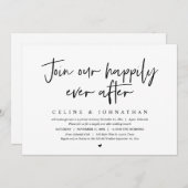 Word lid van onze Happily Ever After, bruiloft bru Kaart (Voorkant / Achterkant)