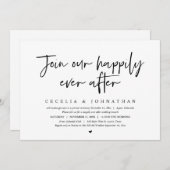 Word lid van onze Happily Ever After, bruiloft bru Kaart (Voorkant / Achterkant)